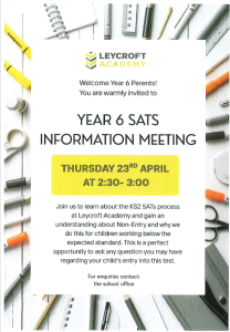 Year 6 SATS Information Meeting